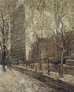 Ernest Lawson The Flatiron Building oil painting on canvas